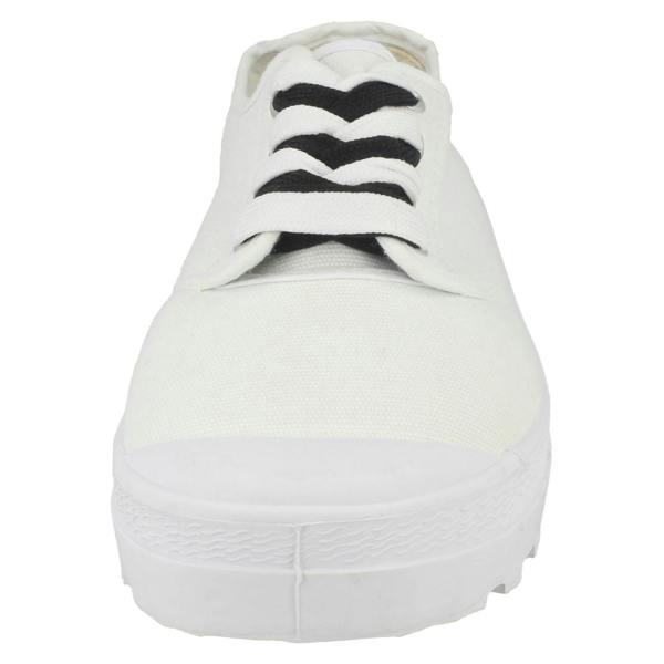 Red:Tag Ladies Red Tag Flat Lace Up Trainers