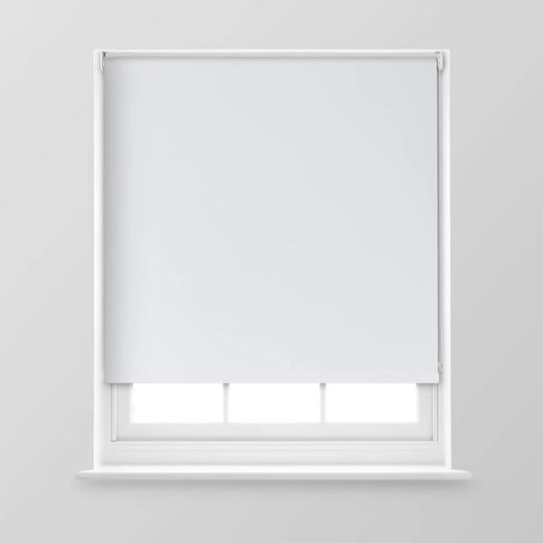 A.Unique Home Trimmable Blackout Roller Blind - 2FT - WHITE - 60cm(W) x 170cm(L)