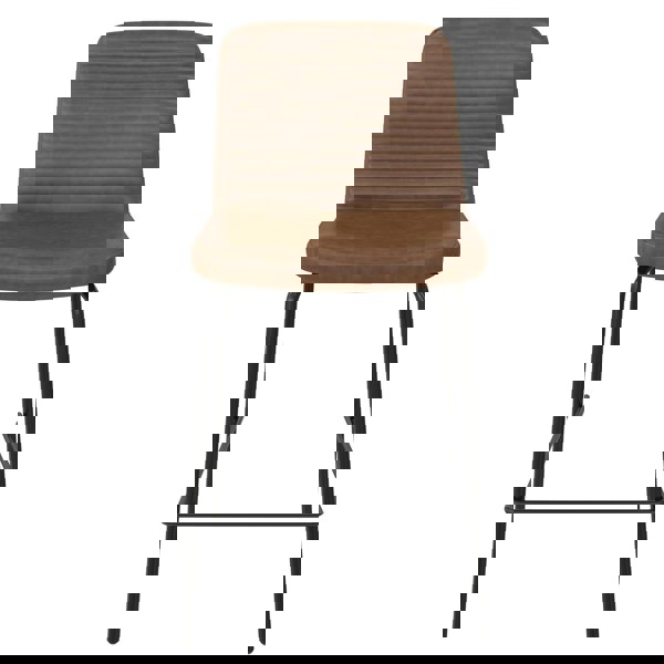 Dorel Home Corey Counter Stool Camel Faux Leather