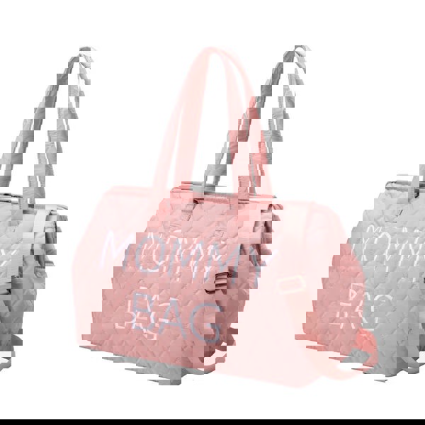 Anymom Mommy Baby Changing Bag Pink Handbag Diamond 5Pcs set with Changing Pad