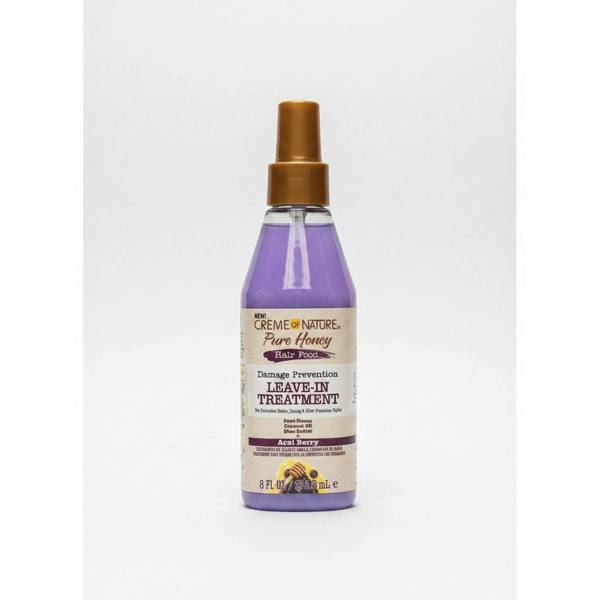 Shop Creme of Nature Pure Honey Acai Leave-In Treatment 236ml. Hydrates, detangles & softens curly and textured hair.