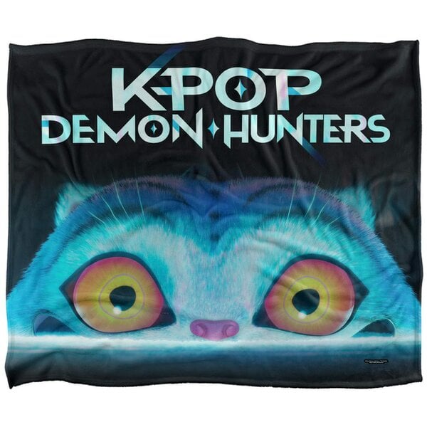 K-Pop Demon Hunters Fleece Derpy Tiger Supersoft Throw - Multicoloured