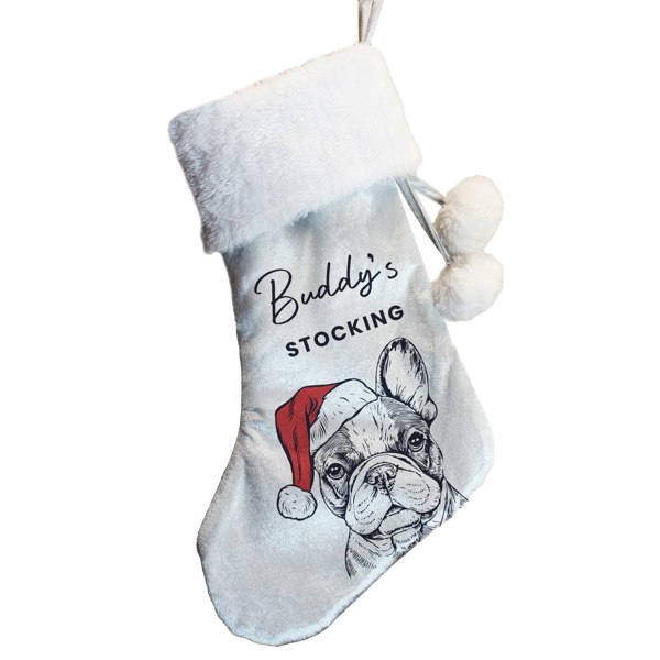 Personalised Memento Company Personalised Dog Breed Christmas Stocking