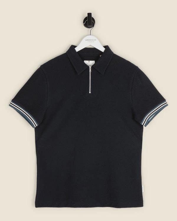 Larsson & Co Odin - Textured Polo Shirt