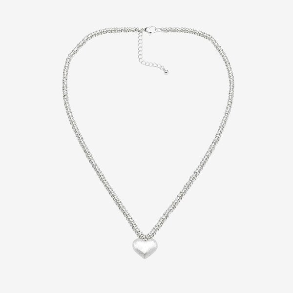 Uchi & Soto Kokoro Silver Heart Necklace