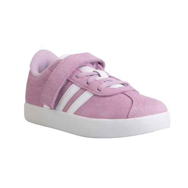 Adidas Childrens/Kids 3.0 Suede Court Shoes - Purple/White