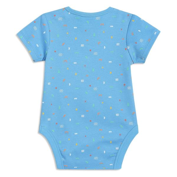 Mini Cuddles Baby Boys 3pk Printed Bodysuits, Multicolour