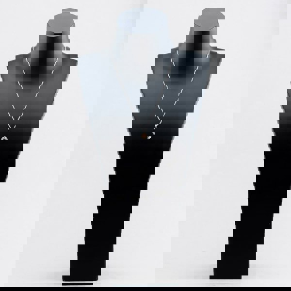 Starbright Sterling Silver Yellow Cubic Zirconia Halo Cluster Pendant Necklace P8210 Yellow