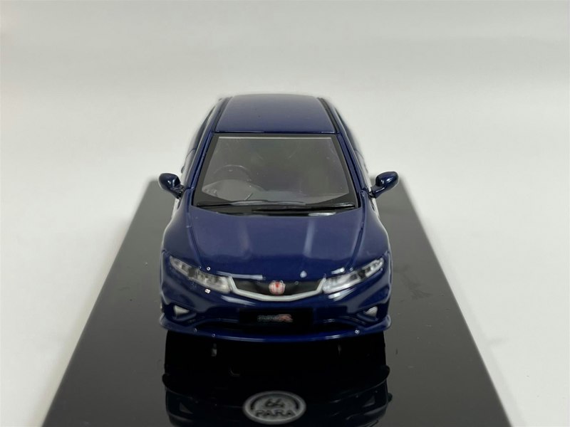 honda civic type r fn2 euro sapphire blue rhd 1:64 scale paragon 64 65396