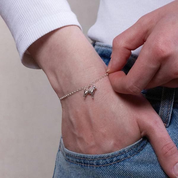 Mylee London Chihuahua Chain Bracelet - Personalised - Sterling Silver