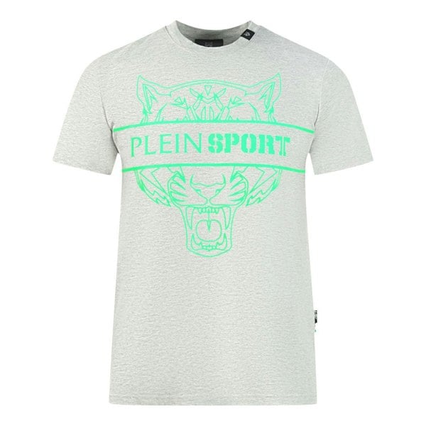 Plein Sport Tigerhead Bold Logo T-Shirt - Grey