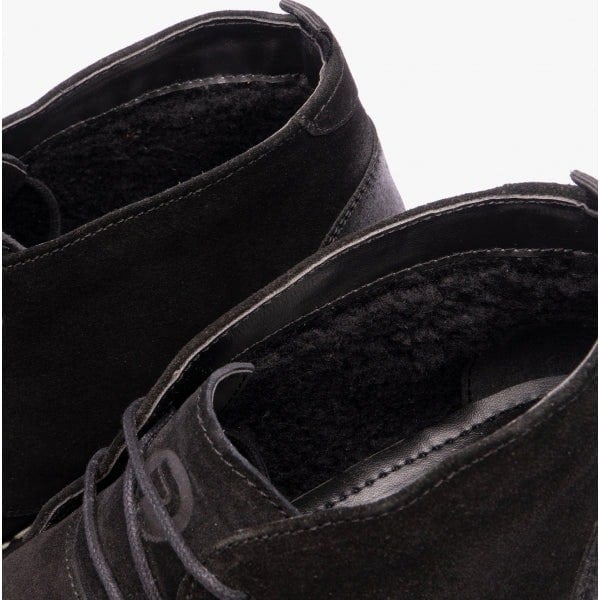 Popps COOPER Mens Desert Boots Black