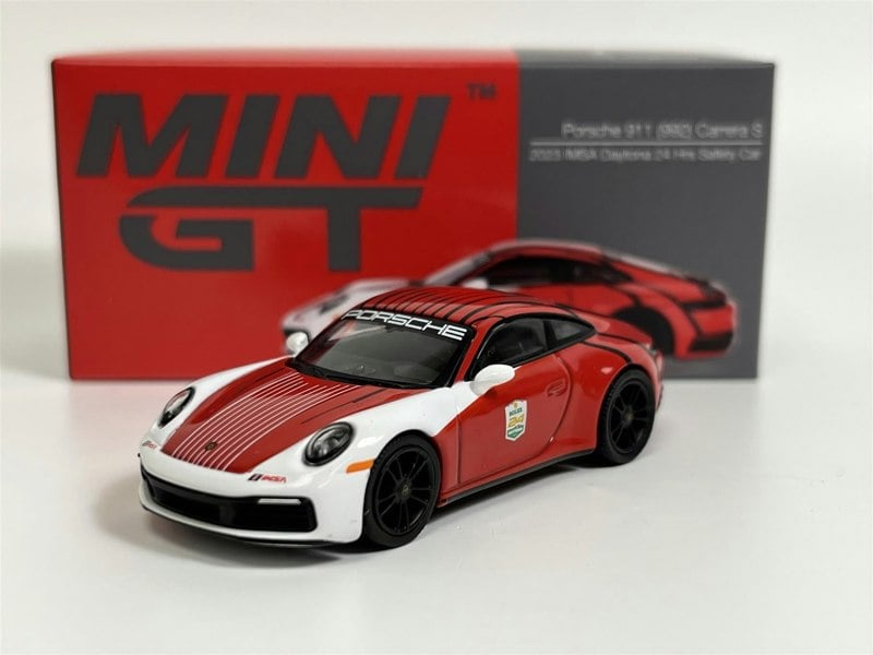 Mini GT Porsche 911 (992) Carrera S Safety Car 2023 IMSA Daytona 24 Hrs 1:64 Scale MGT0699L