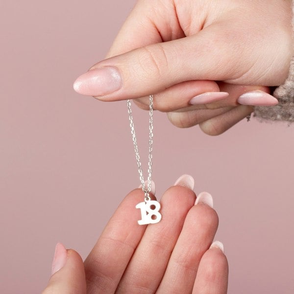 18 Charm Necklace - Sterling Silver - MYLEE London