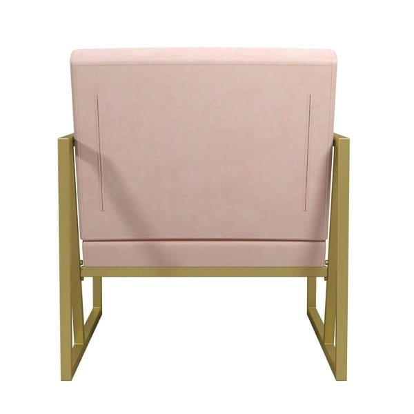Dorel Home Lexington Modern Chair in Pink