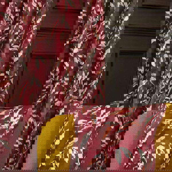 Sundour Madrid Wine Blackout Ready Made Eyelet Curtains