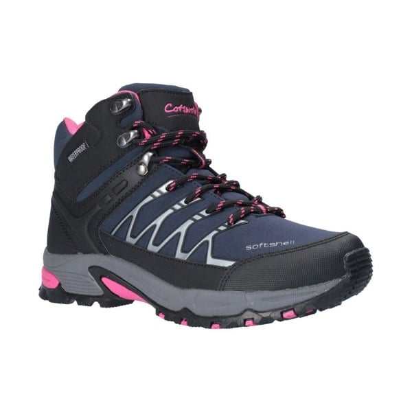 Cotswold model Abbeydale Mid Hiker Female in Navy/Black/Fuchsia