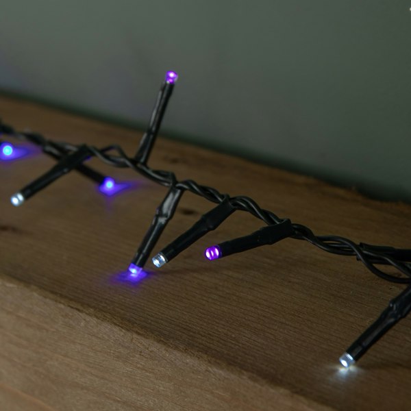 Samuel Alexander 6m 240 LED TreeBrights Christmas String Lights with Timer in Blue, Purple & White