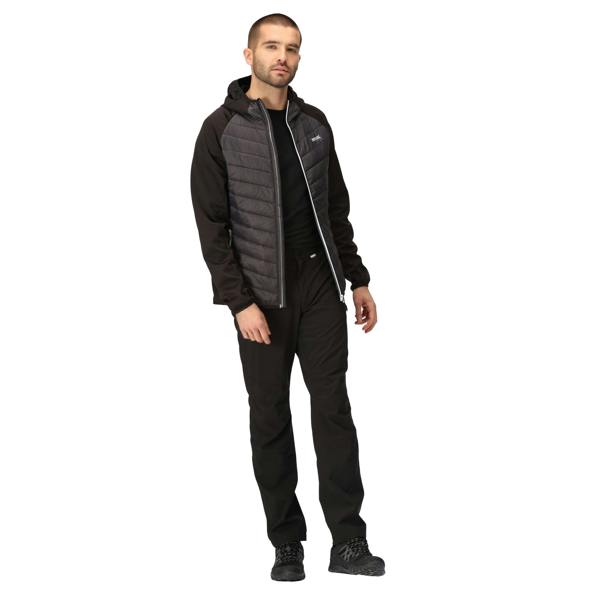 Regatta Mens Andreson VIII Hybrid Jacket - Ash/Black - 
