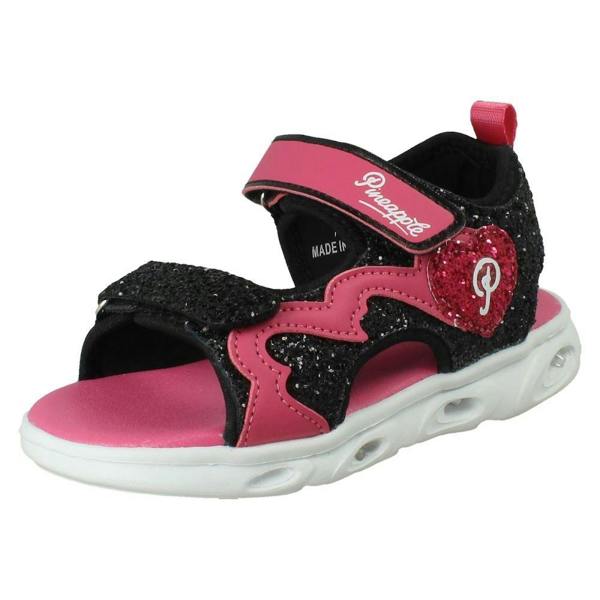Pineapple Girls Pineapple Dual Strap Light Up Sandals H0385