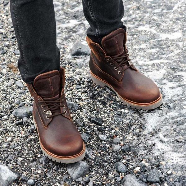 Panama Jack Men's Amur GTX C10 Chestnut Waterproof Leather Ankle Boots