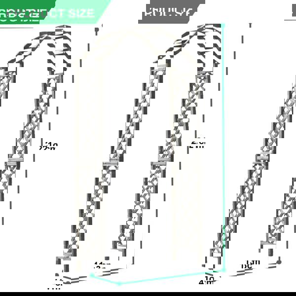 Gr8 Garden Garden Arch Wooden Pergola Feature Trellis Rose Climbing Plant Grey Wood Archway