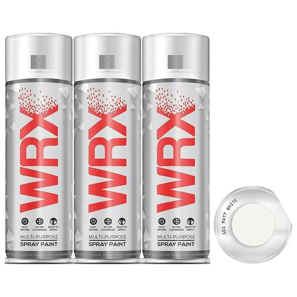 WRX 3X WRX Matt White Spray Paint 400ml