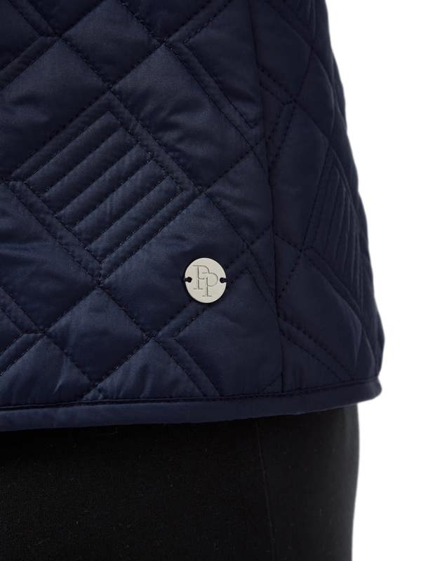 PennyPlain Diamond Quilt Gilet - French Navy