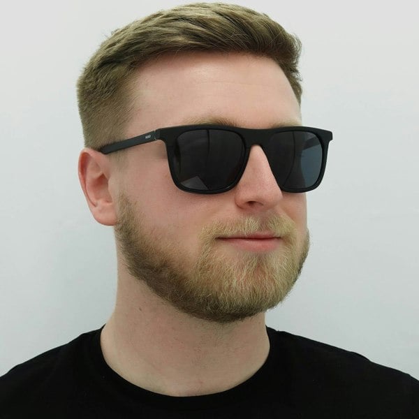 Hugo by Hugo Boss Sunglasses HG 1086/S 003 IR Matte Black Grey Blue