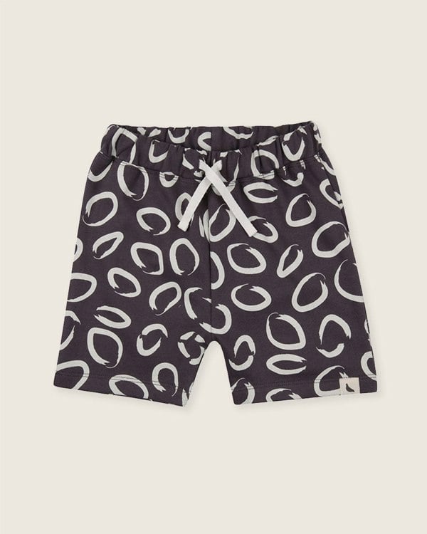 organic cotton Brown Eyespot Print Shorts - image 2