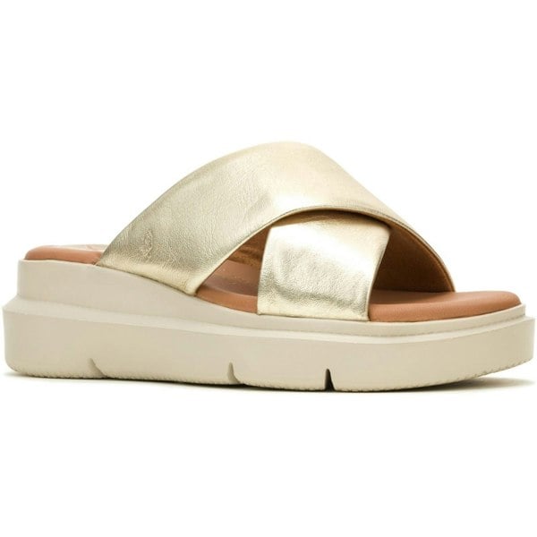 Hush Puppies Uplift Leather Women's Champagne Sandals