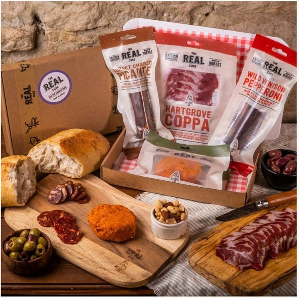 The Real Cure Nicely Spicy Letterbox Charcuterie Hamper