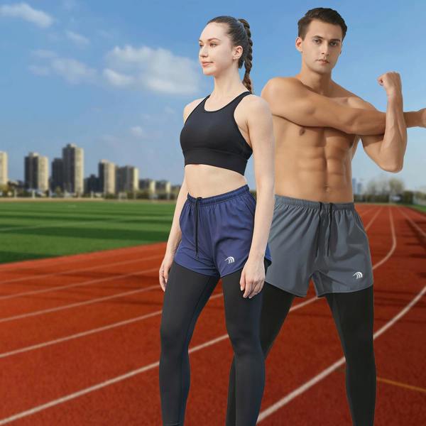Anniou 2-in-1 Fitness Running Leggings