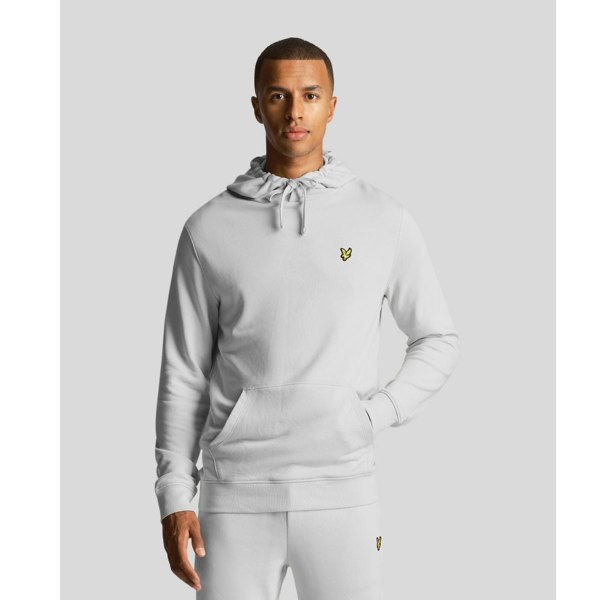 Lyle & Scott Branded Pull-over Hoodie - Light Mist 