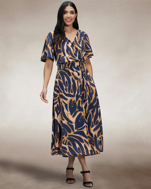 HotSquash Chiffon Midi Dress
