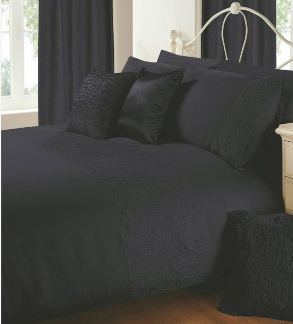 Intimates Pinsonic Geometric Design Duvet Cover & Pillowcase Set, Luxury Modern Bedding, Easy-Care & Wrinkle-Resistant