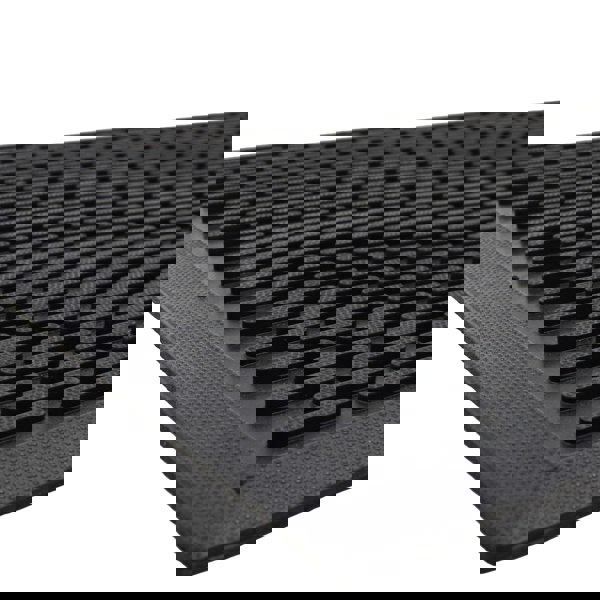 JVL Olympus Capsual Design Rubber Scraper Doormat, 60x90cm