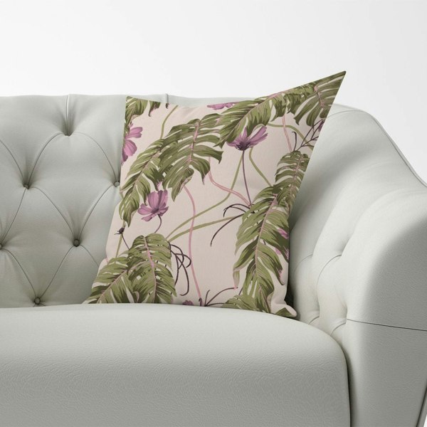 Warren Reed Pink Cosmos Flowers Cushions