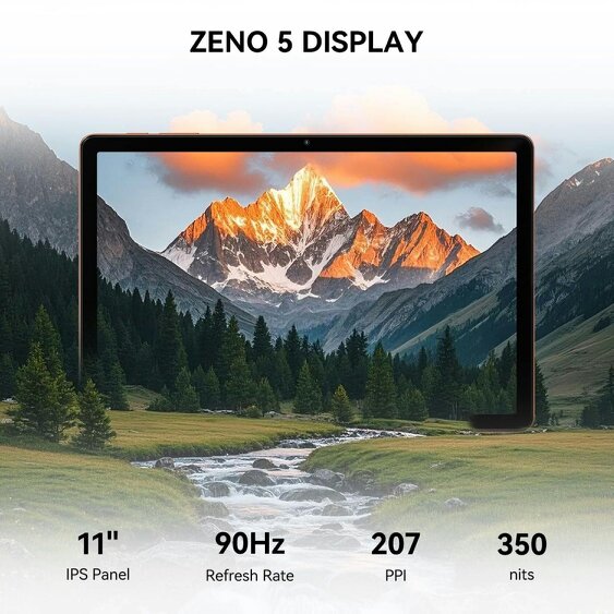 Blackview Zeno 5 Android 16 8GB 128GB 11" Orange Tablet Set Pack