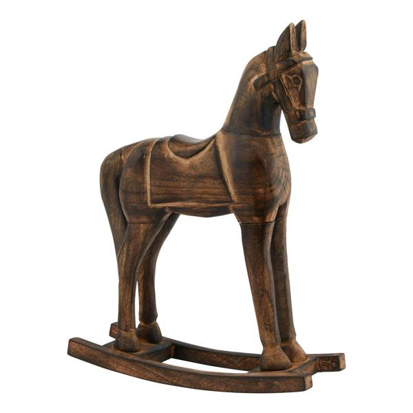 Hill Interiors Rocking Horse Decoration - Brown - 