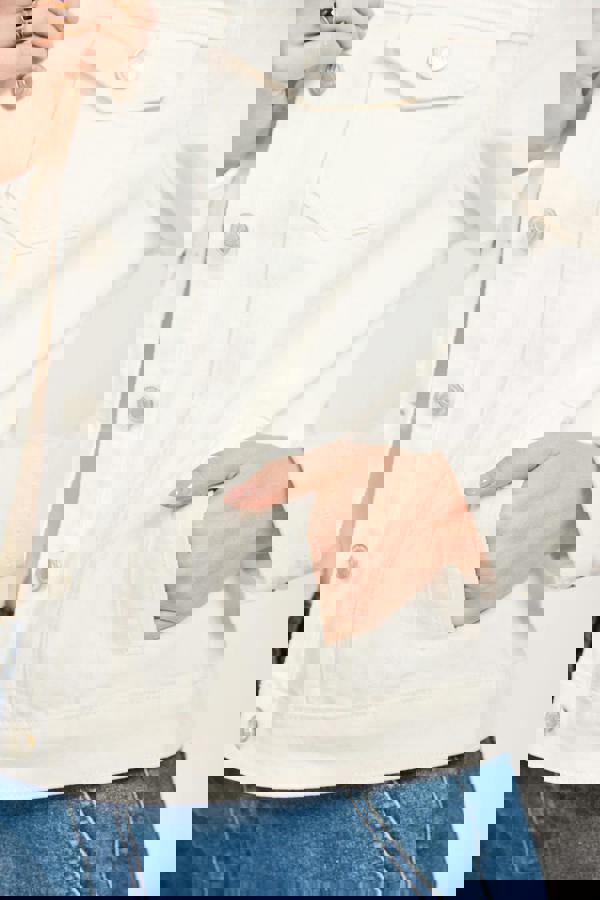 Mudflower Coloured Denim Jacket