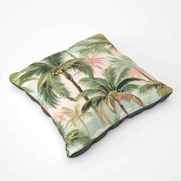 Warren Reed Palm Trees Pattern Floor Cushion