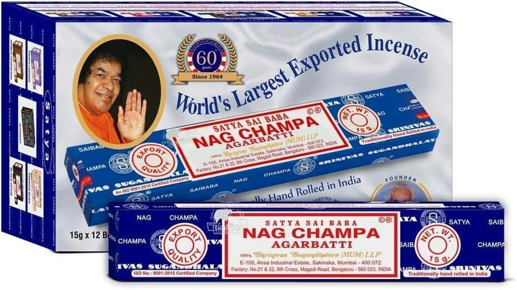 Satya Sai Baba Nag Champa Incense Sticks
