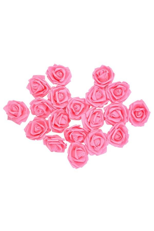 Living and Home 50Pcs Foam Rose Flower Heads for Wedding Decoration