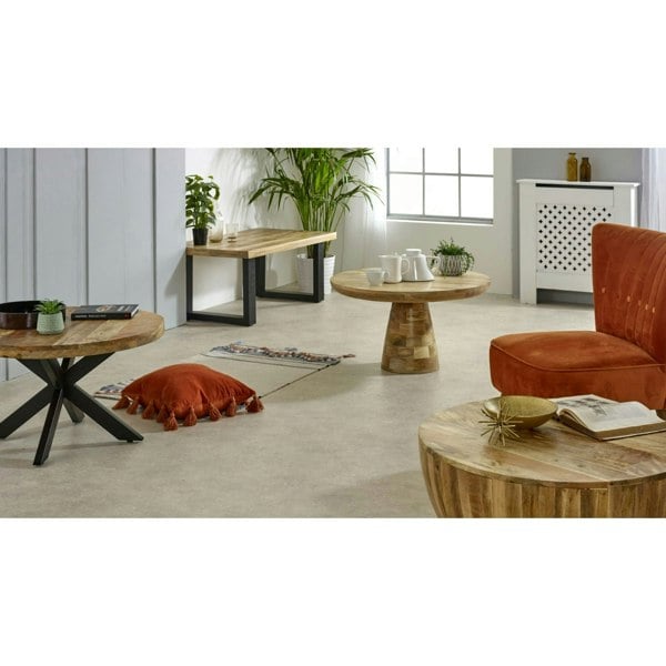 IH Design Valor Mango Wooden and Metal Coffee Table