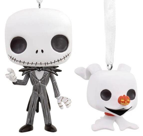 Hallmark Nightmare Before Christmas - Jack Skellington & Zero Funko POP! Christmas Tree Ornament