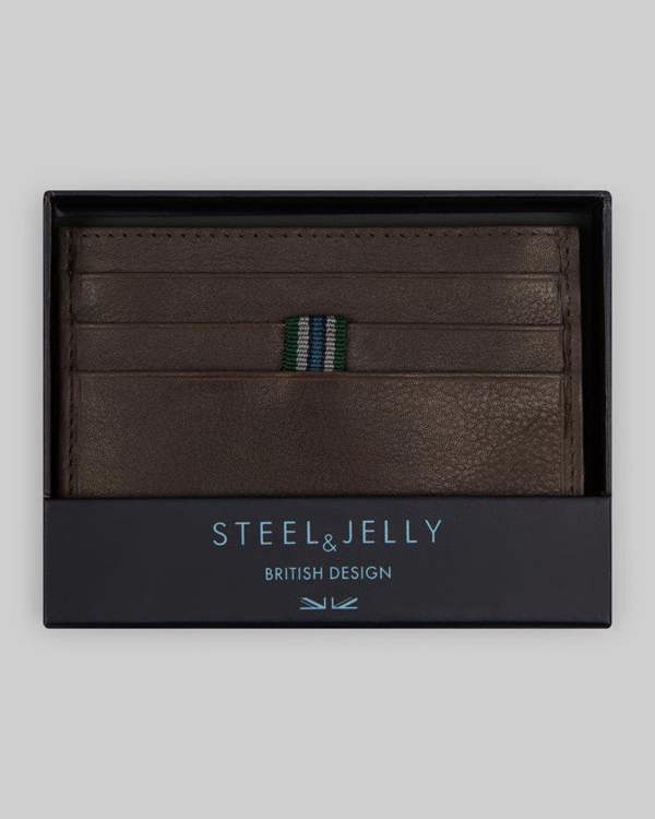 Steel & Jelly Leather Card Holder