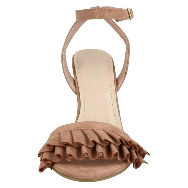 Spot On Ladies Spot On Mid Chunky Heel Sandals