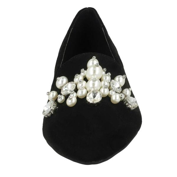 Spot On Ladies Spot On Flat Slipper Cut Ballerinas
