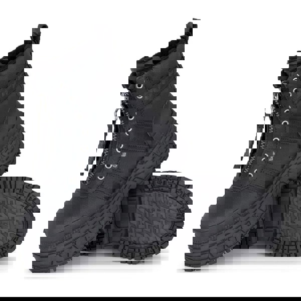 Buffalo FUSION FRONT ZIP - Women’s Black Front-Zip Platform Boots